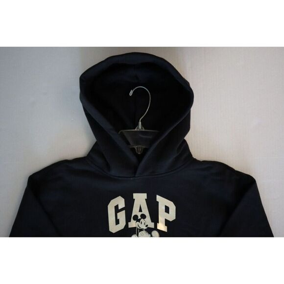 GAP x Disney 778326-08 Kids Sz XL (12) Black/Gold Mickey Mouse Pullover Hoodie - Picture 7 of 8